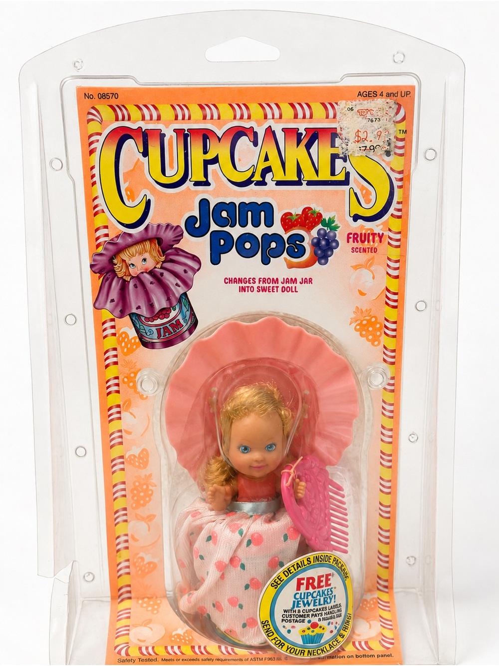 Vintage Tonka Jam Pops – Fruity Fancy Peach – New in Box / NIB